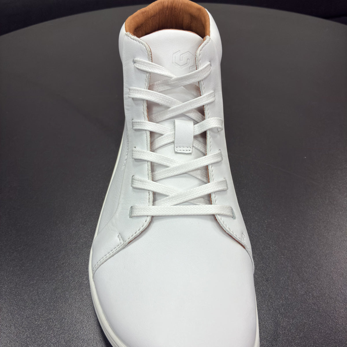 Waxed shoelaces white