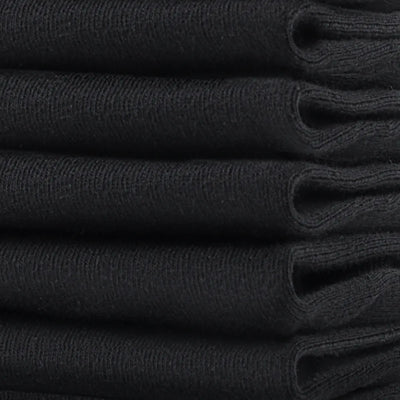 Socks No Show Black (three pack)