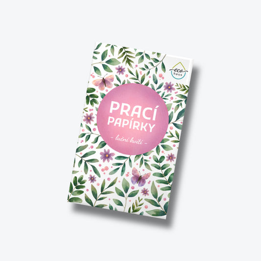 Pracie papieriky 5 kusov lúčne kvety