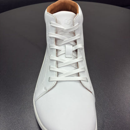 Waxed shoelaces white