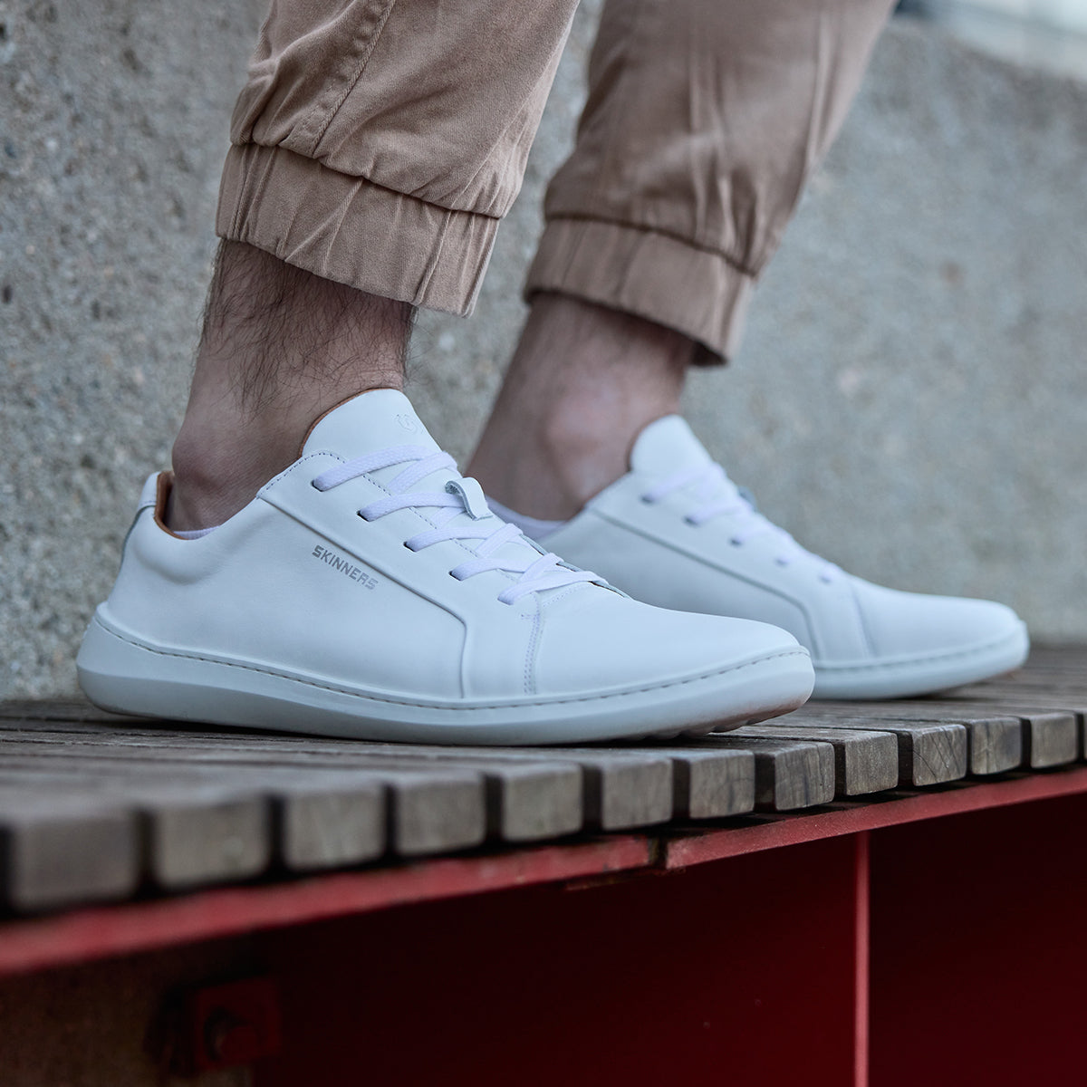 Gewachste Schnürsenkel weiß