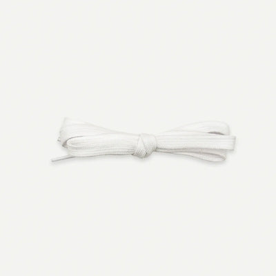 Textile Shoelaces White Wide